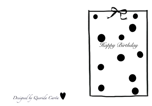 Happy Birthday Greeting Card — Polka Dots