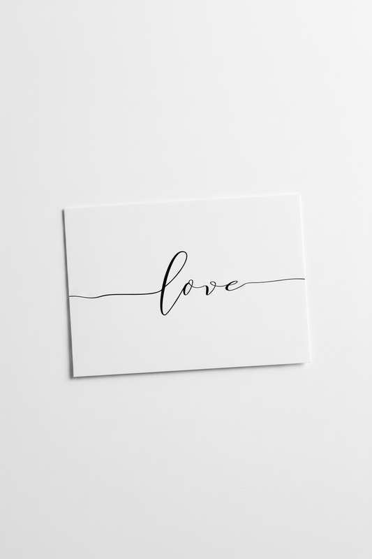 Love Calligraphy Mockup