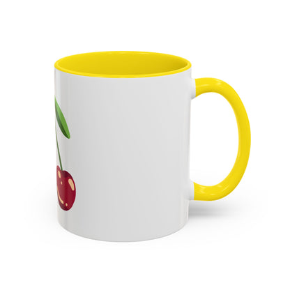 Cherry Illustration Mug | Accent Coffee Mug 11oz or 15oz