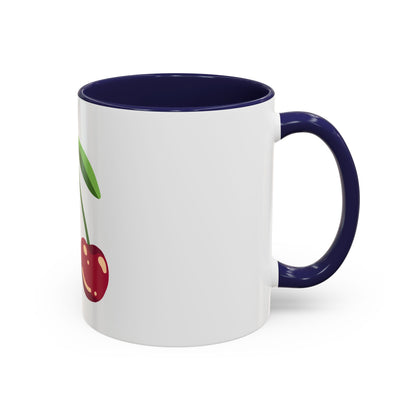 Cherry Illustration Mug | Accent Coffee Mug 11oz or 15oz
