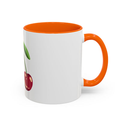 Cherry Illustration Mug | Accent Coffee Mug 11oz or 15oz