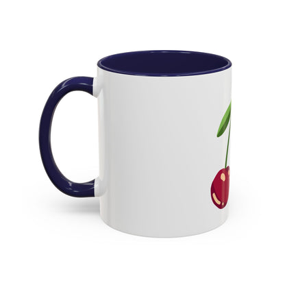 Cherry Illustration Mug | Accent Coffee Mug 11oz or 15oz