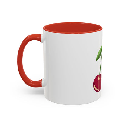 Cherry Illustration Mug | Accent Coffee Mug 11oz or 15oz