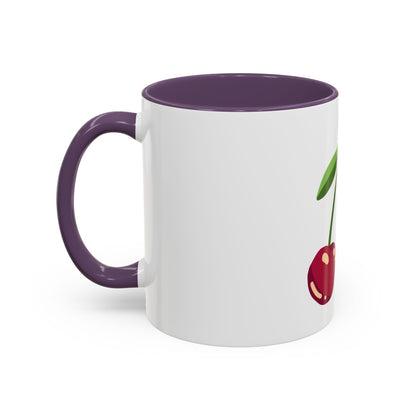 Cherry Illustration Mug | Accent Coffee Mug 11oz or 15oz