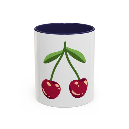 Cherry Illustration Mug | Accent Coffee Mug 11oz or 15oz