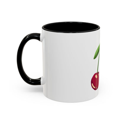 Cherry Illustration Mug | Accent Coffee Mug 11oz or 15oz