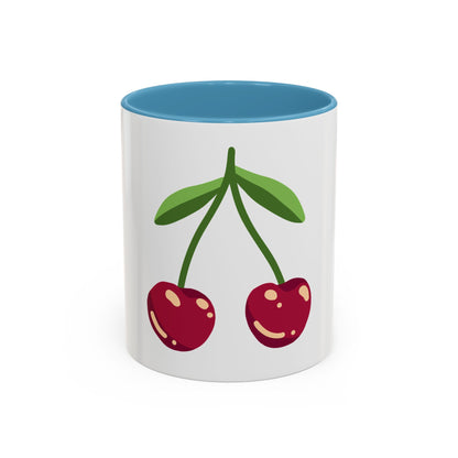 Cherry Illustration Mug | Accent Coffee Mug 11oz or 15oz