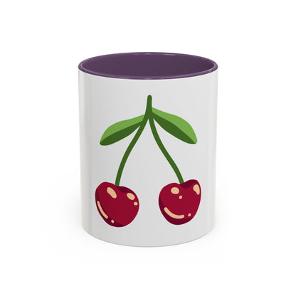Cherry Illustration Mug | Accent Coffee Mug 11oz or 15oz
