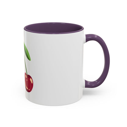 Cherry Illustration Mug | Accent Coffee Mug 11oz or 15oz