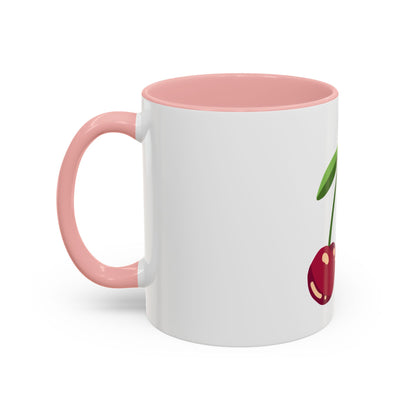 Cherry Illustration Mug | Accent Coffee Mug 11oz or 15oz