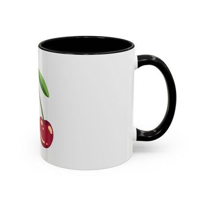 Cherry Illustration Mug | Accent Coffee Mug 11oz or 15oz