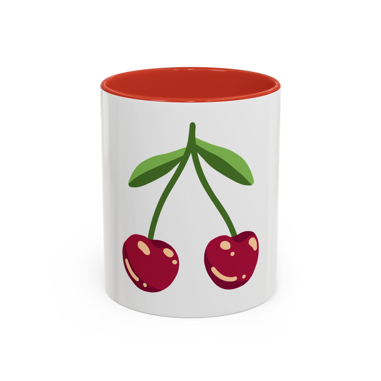 Cherry Illustration Mug | Accent Coffee Mug 11oz or 15oz