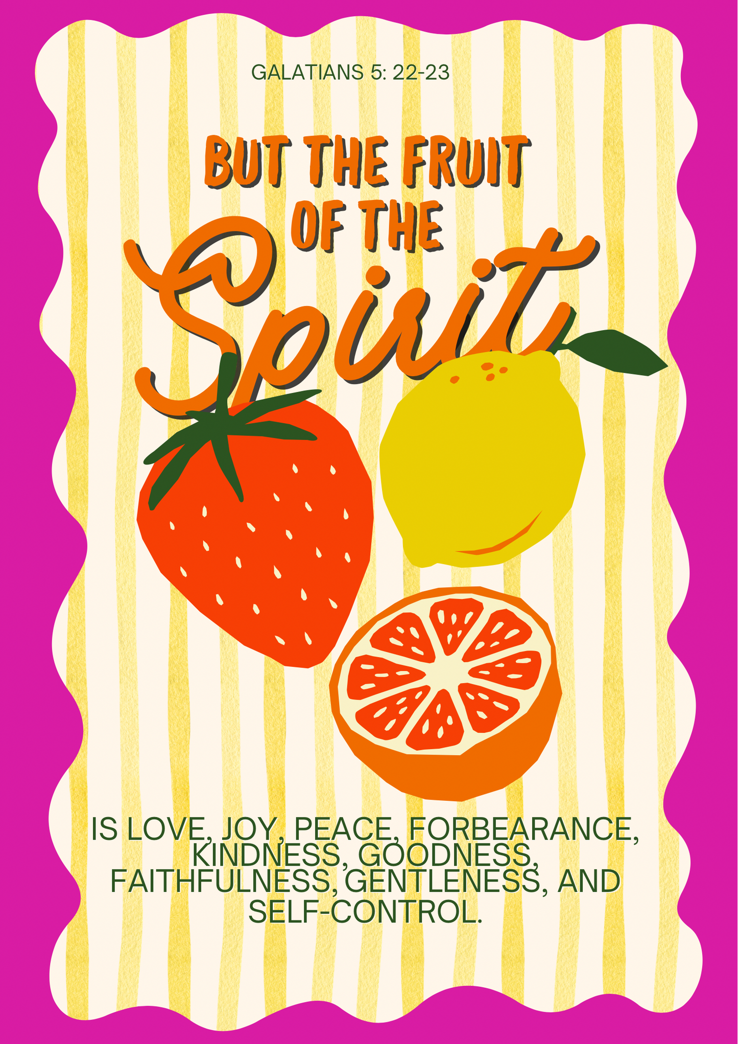 Postcard A6 — Fruit of the Spirit