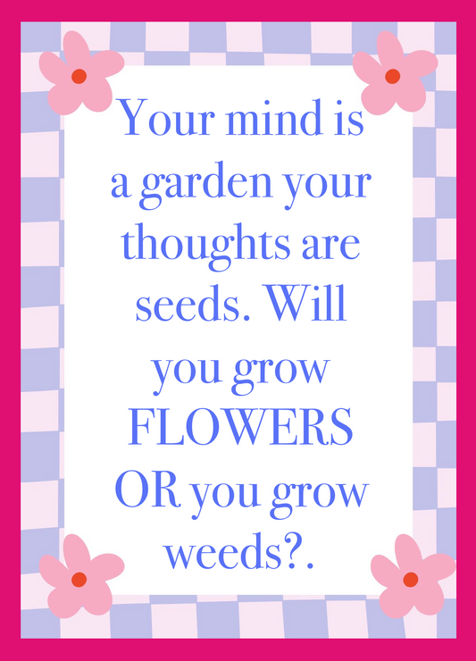 Your Mind Is a Garden Postcard
