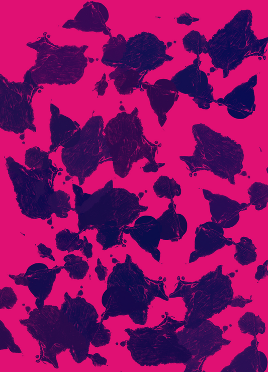 Pink Abstract Art  Postcard