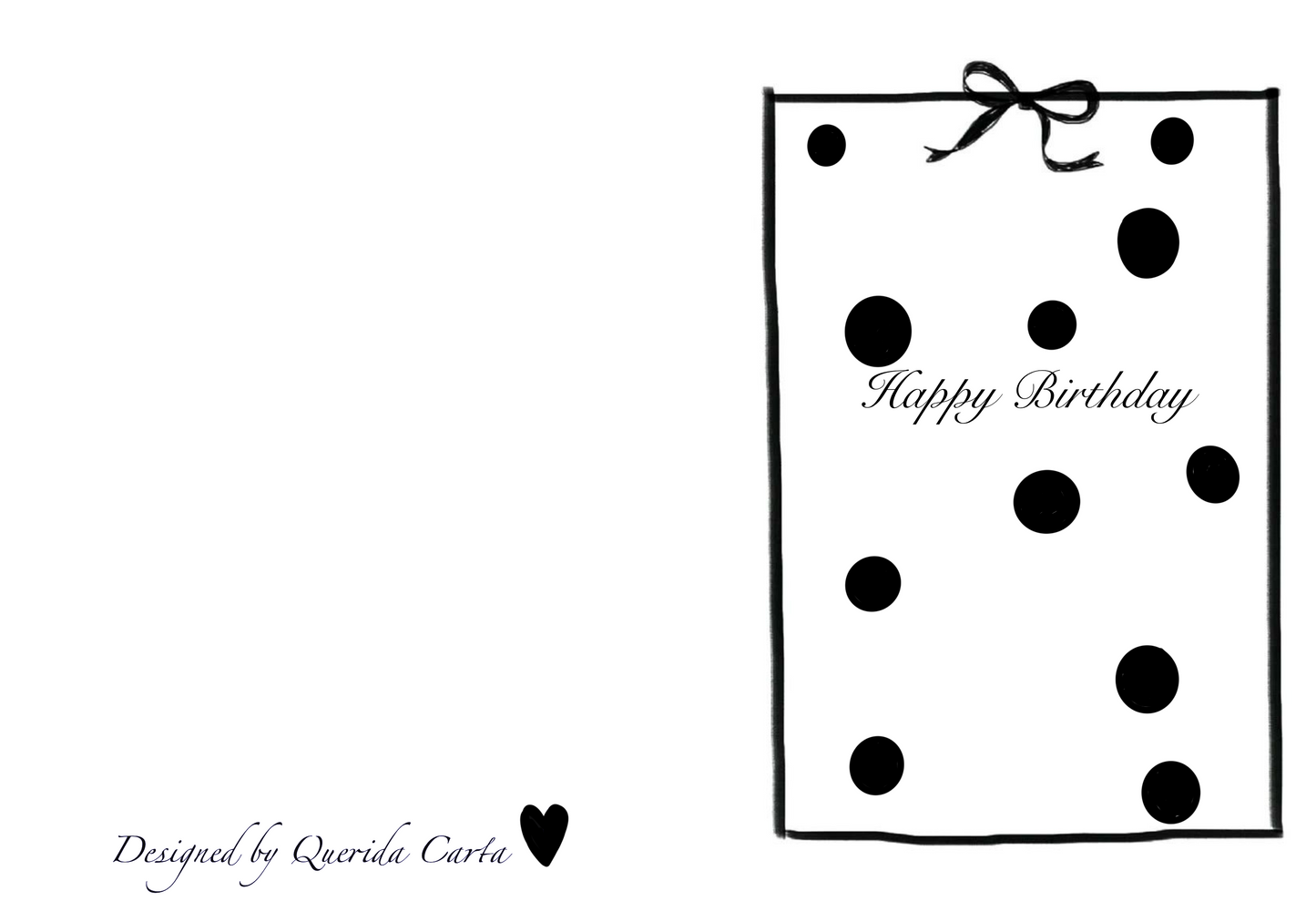 Happy Birthday Greeting Card — Polka Dots