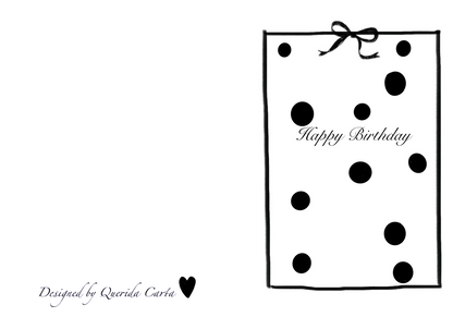 Happy Birthday Greeting Card — Polka Dots