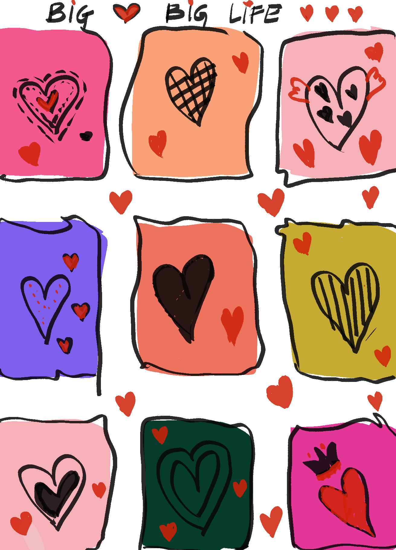 Big Love Big Life – Postcard