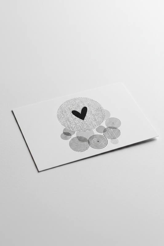 Abstract Circles Postcard A6